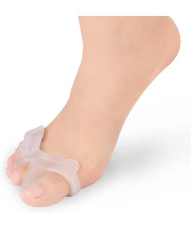 Aoutecen Silicone Gel Toe Separator 3.7 X 1.0 Inch - Pedicure Supplies for Men and Women - Toe Stretchers - Easy Wear in Shoes - Buy Online on GoSupps.com