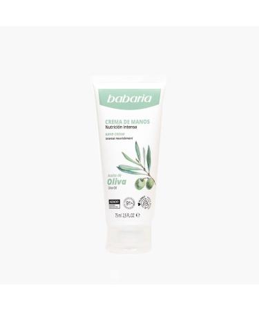 Babaria Olive Oil Hand Cream 75ml - Nourishing Moisture for Soft Hands | Buy Online - International Shipping Available - Buy Online on GoSupps.com