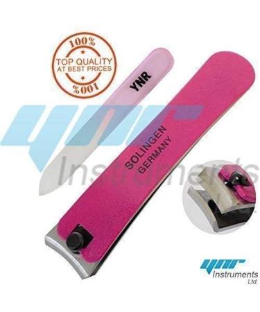 YNR Toenail Clippers Curved Blade For Thick Toenails Suitable for Finger Nails & Toe Nails + Glass Nail File Manicure Kit - Buy Online on GoSupps.com