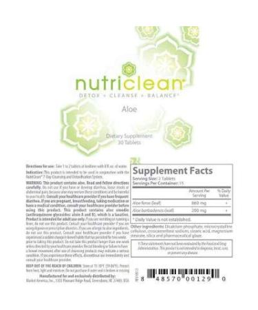 NutriClean Aloe - 30 Caps - Buy Online on GoSupps.com