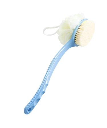 Bath Brush Body Brush Back Brush Shower Massage Brush Long Handle Exfoliating for Men and Women Blue