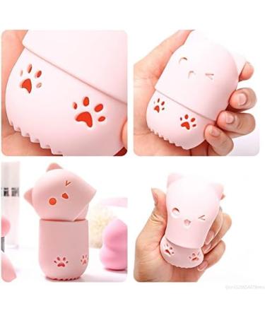 Makeup Sponge 1Pc Cute Sponge Puff Drying Cleaner Travel Stand Soft Silicone Foundation Makeup Brush Sponge Cleaning Tool Cosmetic Puff Holder Makeup Sponge Holder(3) - Buy Online on GoSupps.com