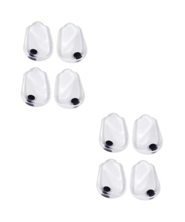 Healvian 4 Pairs Heel Pad Gel Heel Liners Orthotic Insoles Heel Pain Gel Pads Heel Support Pad Wedge Heel Soft Gel Heel Pads Shoe Pads Magnet High Heel Men and Women
