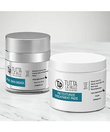 10% Glycolic Acid + 2% Salicylic Acid AHA - BHA Acne Treatment Pads with Witch Hazel and Acne Solutions for Facial Exfoliation And Smoother Looking Skin 60 Face Pads - Buy Online on GoSupps.com