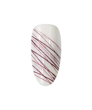 Metallic Pink Spider Gel Mistero Milano Nail Art Gel Perfect Straight Straight Line and Geometric Shapes 6ml Metallic Cherry 6 G (1 Series Pack)