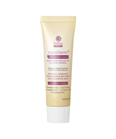 AproDerm Colloidal Oat Cream - 100ml - Paraffin Free Cream - Suitable for dry skin eczema and psoriasis