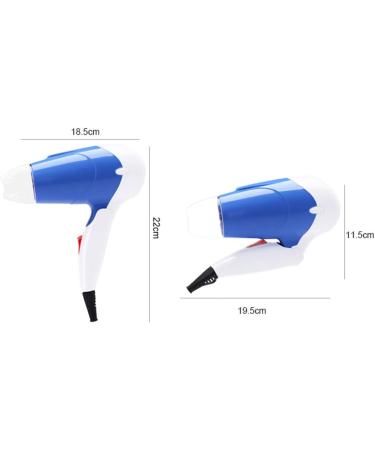Travel Hair Dryer 1000W Home Professional Hair Dryer Foldable Compact Ion Hair Dryer for Family Men and Women - Buy Online on GoSupps.com