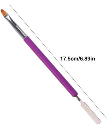 Dual-Ended Nail Gel Brush - Acrylic & UV Gel Picker Tool for Extensions | Manicure Brush Pen (Purple) - Buy Online on GoSupps.com