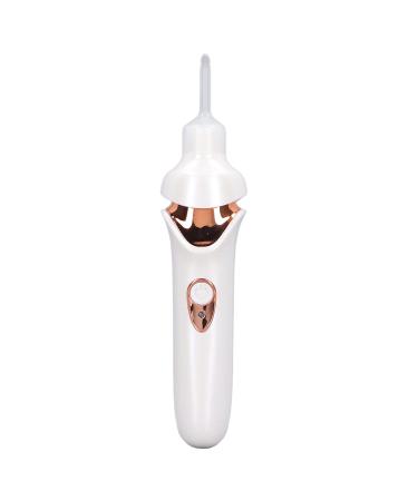 Rechargeable LED Light Ear Wax Cleaner Vacuum - Safe Electric Soft Tip for Kids & Adults - White - Buy Online on GoSupps.com