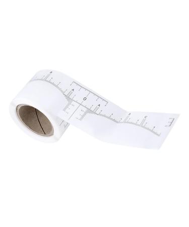 Mikinona Mikinona 1 Roll Tattoo Measuring Eyebrow Ruler Adhesive Eyebrow Scale Sticker Reconcile Model Measuring Ruler Female White Paper