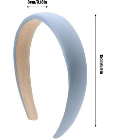 RDNKVB Satin Hairband Rigid and Flexible Hair Hoop Thin with Width 3 cm (Blue) - Buy Online on GoSupps.com