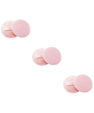 FRCOLOR 24 Piece Make Up Set Makeup Set Loose Powder Puff Makeup Sponges Form Velvet Ribbon Bow Foundation Powder Puff Cotton Ball Face Blush Foundation Sponge Pink