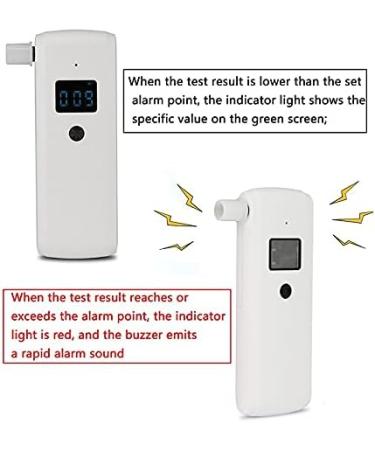 AirRadio AT188s Portable Breathalyzer with LCD Display - Fast Alcohol Tester with 10 Mouthpieces for Accurate Results - Buy Online on GoSupps.com