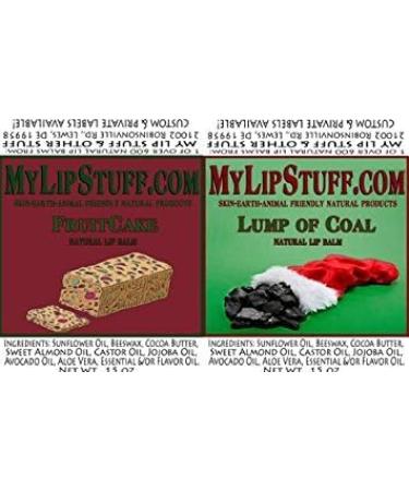 Santa's Naughty List Pack: Gag Gift with Lump of Coal & Fruitcake - Natural Lip Balm Set for Holiday Fun - Buy Online on GoSupps.com