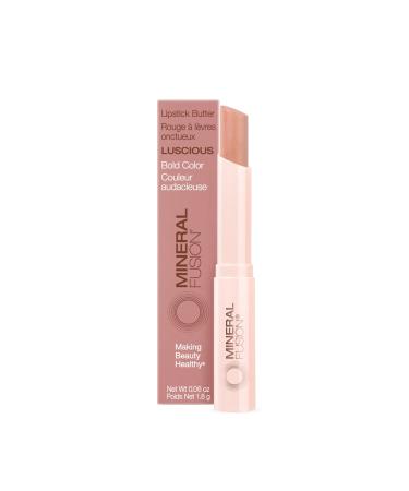 Mineral Fusion Lipstick Butter, Luscious, 0.06 Ounce