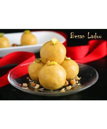 Besan Ladoo 750g Indian Traditional Sweet Best Gift For All Occasions Raksha Bandhan Marriage Diwali Holi Ganesh Chaturthi Festival Treat For Family & Friends - Buy Online on GoSupps.com