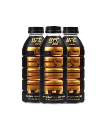 Extremely Limited Edition Prime Hydration UFC 300!!! (3 Bottles - 16.9 Fl Oz Each)
