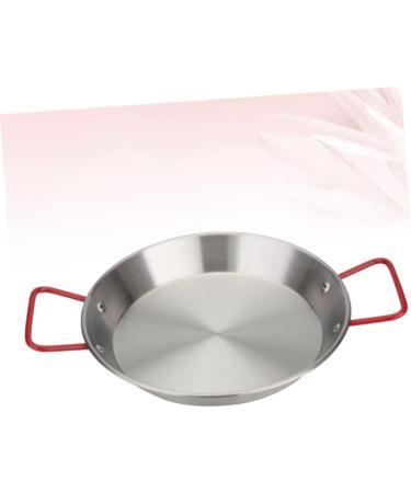 Alipis 2pcs Non-Stick Paella Pan Baking Dish with Lid Stainless Steel Skillet Frying Pan with Egg Pasta Kitchen Gadget Chinese Wok Pan Steel Cook Pan Mini Wok Fried Chicken Plate Outdoor 20*16CMx2pcs Silverx2pcs - Buy Online on GoSupps.com
