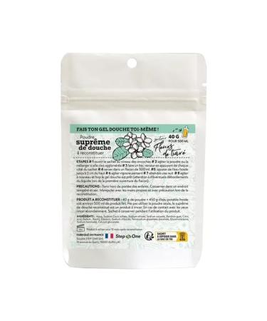 STEP ONE Flurs de Tiare Shower Gel Powder - Mix Yourself - 40g 500ml Step One