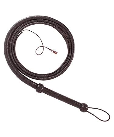 Ardour Crafts Genuine Leather 8 Feet Long 12 Plait Weaving Bull Whip Brown