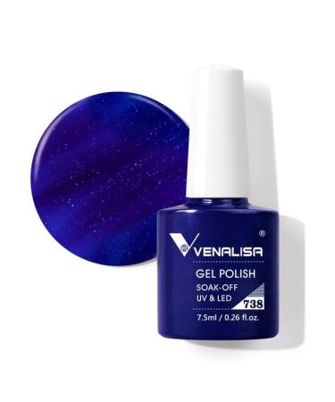 Gel Nail Polish 7.5ml Upgraded High Pigmentation Funny Bunny Glitter Gel Lacquer Nail Art Manicure Nail Gel Polish - (Color: 738)