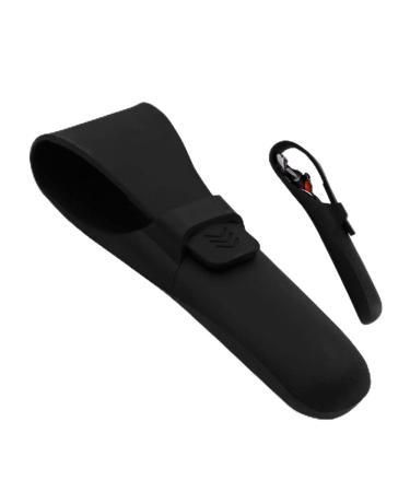 1 Pack Razor Case Silicone Waterproof Razor Holder Shaver Case Portable Travel Razor Proector Case Travel Razor Organizer Cover for Travel Black