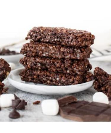 Perfect Keto Mallow Munch Bars | Gluten-Free & Sugar-Free Keto Breakfast Cereal | Chewy Treat for Ketosis | 8 Pack (Chocolate) - Buy Online on GoSupps.com