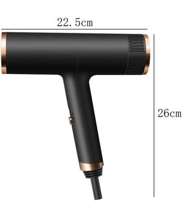 JYYBN Hair Dryer Powerful DC Motor 1400W Professional Hairdryer Negative Ionic Technology Hairdryer with 3 Heat Settings and Cool Shot Button Low Noise Blow Dryer Concentrator for Home and Salon Black - Buy Online on GoSupps.com