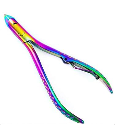 GERMAN Steel CURVED Cuticle Nipper Titanium Satin Cutter Remover Trimmer RRP 20 (TITANIUM) - Buy Online on GoSupps.com