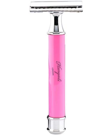 Shop Haryali London Pink Handle Razor Plane - Compatible with Double-Edged Blades for Men & Women | Perfect Shave Every Time - Buy Online on GoSupps.com