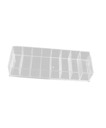FRCOLOR 1pc Storage Box Clear Stand Hair Teasing Comb Beard Blade Barber Clipper Tray Comb Guide Attachment Hair Clipper Rack Barber Clipper Accessory Organizer Abs Razor 24.8x8.5cm Transparent color