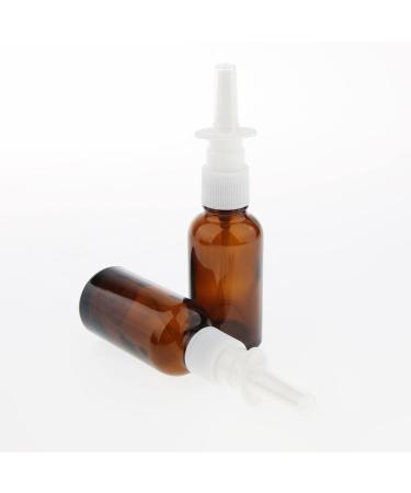 DYNWAVE 10 Empty Reusable Glass Nasal Spray Cans Containers 30ml Reusable Brown 3.2 x 12.4 cm - Buy Online on GoSupps.com