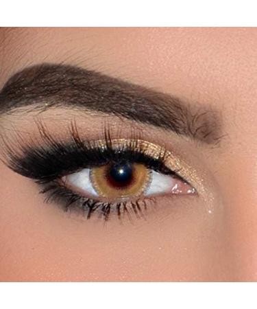 Elfenwald Intense Colored Contact Lenses - Natural Ocher/Light Brown | No Prescription Needed Soft Colors International Shipping - Buy Online on GoSupps.com