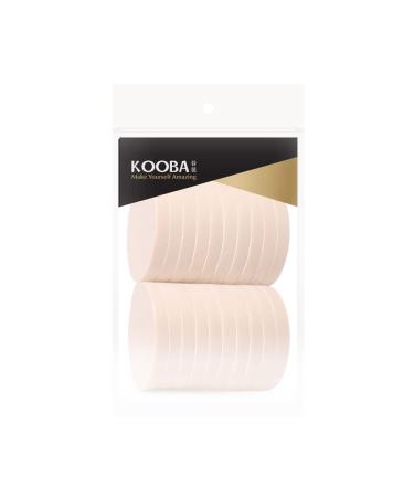 KOOBA 20pcs Latex-Free Makeup Powder Round Sponges - Disposable Beauty Blender for Flawless Foundation | Facial Puffs for All Skin Types - Buy Online on GoSupps.com