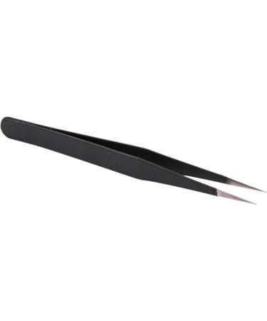 Lodokdre 4X Nail Art Rhinestones Eyelashes Extension Straight & Curved Tweezers Tool Set-Black - Buy Online on GoSupps.com