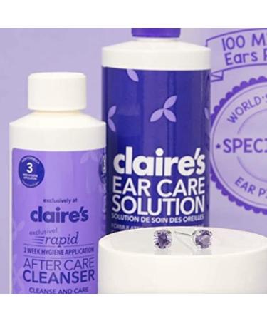 Claires 3 Week Rapid Piercing Aftercare Spray - Hypochlorous Solution for Nose and Ear Piercings - Piercing Bump Cleaner - 3.4 fl oz - Buy Online on GoSupps.com