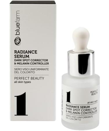 BLUE FARM | 1 Radiance Serum 30 ml: dark spots corrector & melanin controller. Complexion uniforming face serum skin perfector intensive lightening reduces spots - Buy Online on GoSupps.com