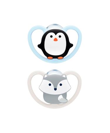 Buy Nuk Space Silicone Pacifier 0-6 Months 2-Pack | International Shipping Available - Buy Online on GoSupps.com