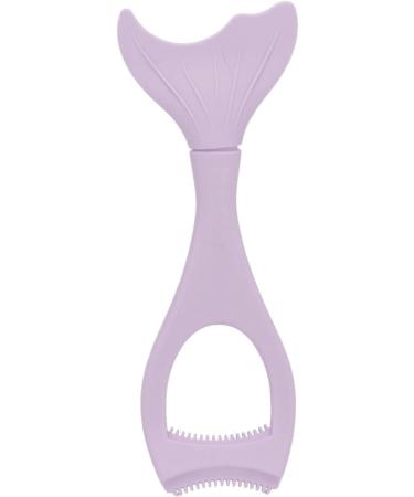 Reusable Silicone Winged Eyeliner Stencil for Makeup with Tooth Shaped Baffle and Detachable Fishtail Brush Soft and Flexible Multifunctional (Purple) - Buy Online on GoSupps.com