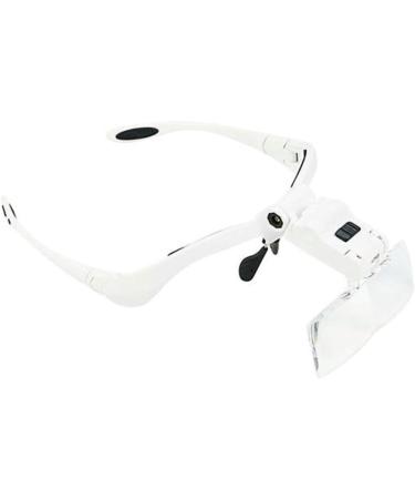 Lighted Headset Magnifying Glasses with 2Led Lights Head-Free Magnifier Loupe 5 Detachable Lenses for Electronics Eyelash Crafts Jewelry Circ Interesting Life Fashionable - Buy Online on GoSupps.com