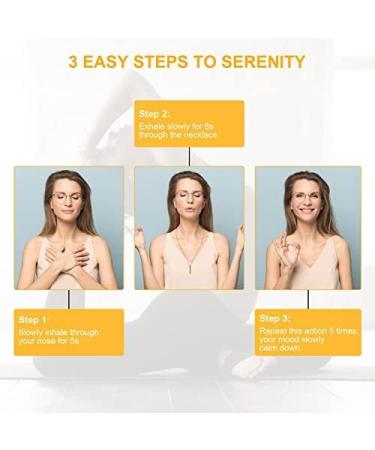 Mindful Breathing Necklace | Stress Relief & Anxiety Relief | Gold Necklace for Men & Women - Buy Online on GoSupps.com
