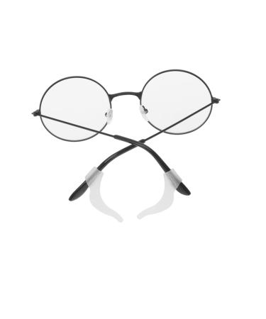 Tofficu 30 pairs of hook glasses holder Brillen leg covers glasses brick silicone holder glasses leg protector glasses strap holder holder made of silicone slide-resistant cover white boots
