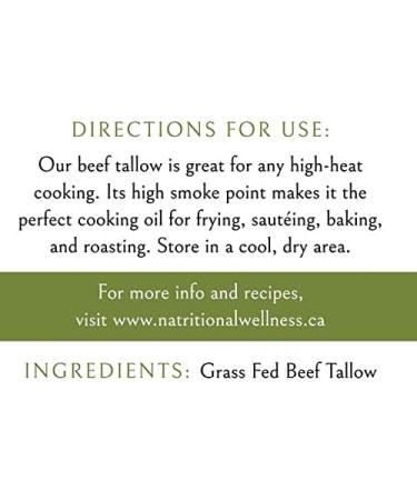 Original Beef Tallow Grass-Fed Grass-Finished 12oz - Buy Online on GoSupps.com