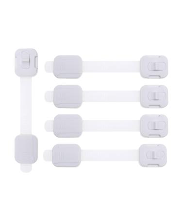 Dreambaby Cupboard Locks for Children Child Locks for Kitchen Cupboards Swivel Adjustable Strap Latches Self Adhesive Cabinet Strap Locks No Tools Needed Baby Proofing Your Kitchen (5pk)