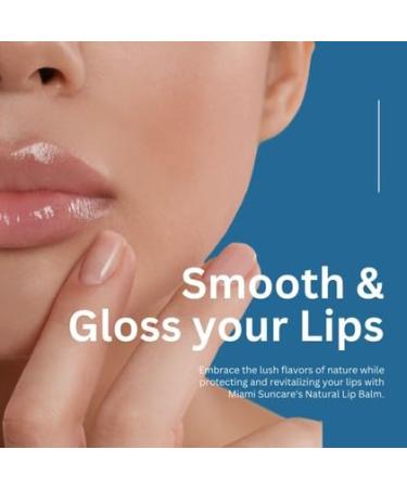 Miami Sun Natural Ghee Vanilla Flavor Lip Balm Hydrating Lip Treatment with Avocado Oil & Organic Coconut Oil Non-Toxic Best for Dry Chapped Lips - Moisturizing Healing Chemical-Free (1 pcs) - Buy Online on GoSupps.com