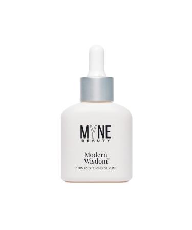 MYNE Beauty Modern Wisdom Skin Restoring Serum - Hydrating Anti Aging Serum with Bakuchiol Vitamin C Peptides Niacinamide & Hyaluronic Acid for Skin Tone Fine Lines & Wrinkles Retinol Alternative