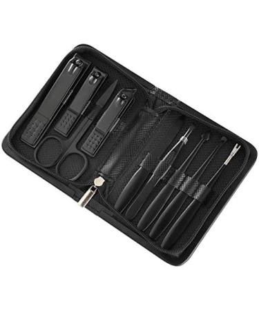 Nail clippers set Black Nail Clippers Set Nail Tools Nail Art Tools Clippers Trimmers 9-piece Stainless Steel Manicure Set (Color : B) - Buy Online on GoSupps.com