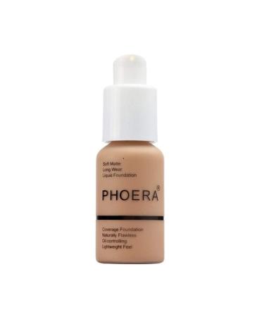 Aquapurity Phoera Full Coverage Foundation Soft Matte Oil Control Concealer 30ml Flawless Cream Smooth Long Lasting (110 TRUFFLE) 110 TRUFFLE 30 ml (Pack of 1)