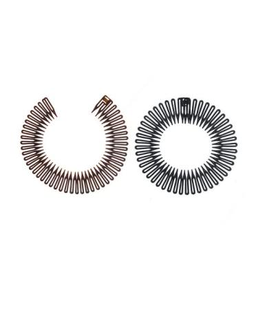 YALLNASL Girls Flexible Zig Zag Hair Bands - 6 Pack, 3 Colors - Spiral Headband for Women's Hair - No Slip Stretch Combs - Buy Online on GoSupps.com
