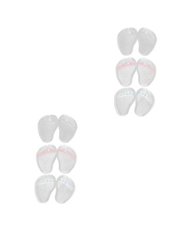 FRCOLOR 6 Pairs Forefoot Pads Arch Support Cushion Insoles Forefoot Cushion Inserts Flip-Flop Inserts Metatarsal Foot Pads for Non Slip Shoe Insert Half High Heel Foot Stickers Front Feet
